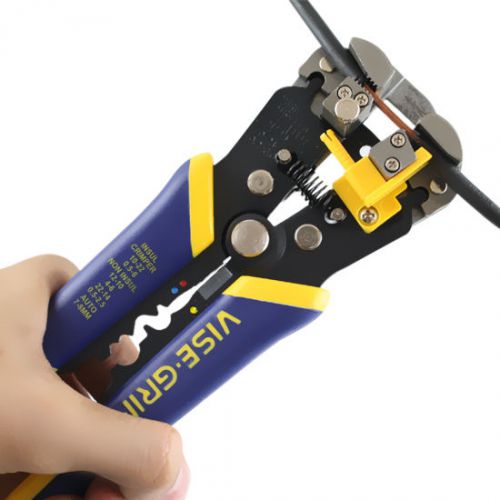 IRWIN Vise-Grip 2078300 Self Adjusting 8-inch Wire Stripper Cutter 10-24 AWG NEW