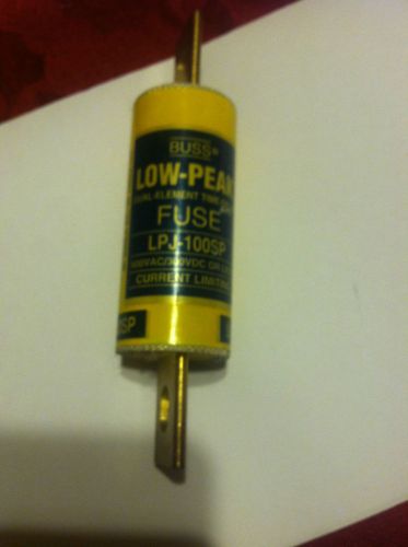 Bussmann lpj-100sp low-peak fuse 100 amp 600 volts class j for sale