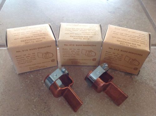Lot of 3 pairs of Bussmann Buss Reducers 616