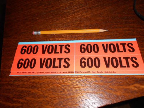 1 ideal wire marker card 44-367 600 volts with 4 markers 1-1/8 x 4-1/2 inches for sale