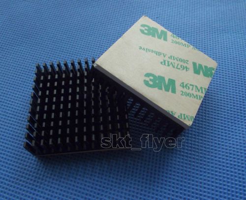 2pcs 40*40*11mm high quality aluminum heat sink adhesive for ics led or fan diy for sale