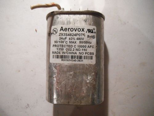 Aerovox Z93S4824P07N Lighting Capacitor 24uF, 480 Volt - USED