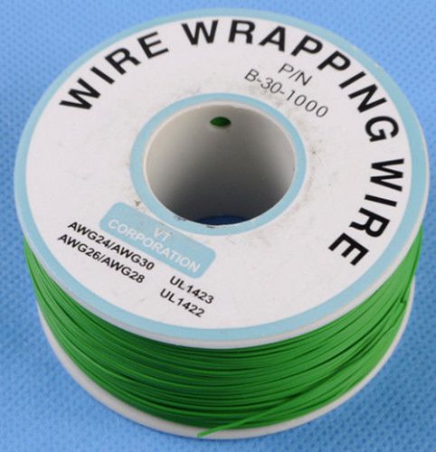 300m ?0.5mm green inner ?0.25mm single strand copper wire tin-plated pvc green for sale
