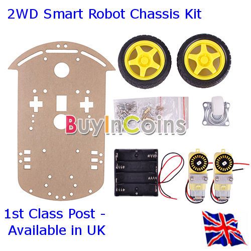 2wd smart robot chassis kit - suit arduino, raspberry pi and other projects for sale