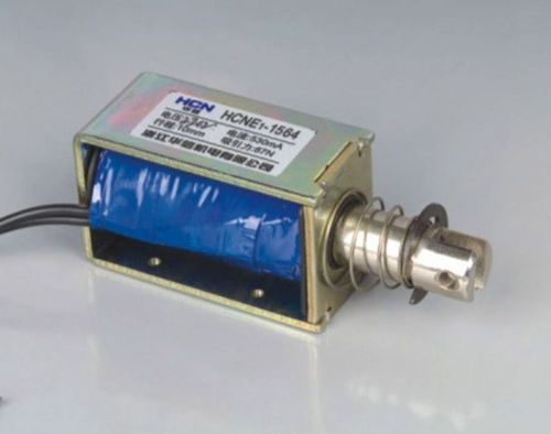 24v pull hold/release 10mm stroke 8.7kg force electromagnet solenoid hcne1-1564 for sale