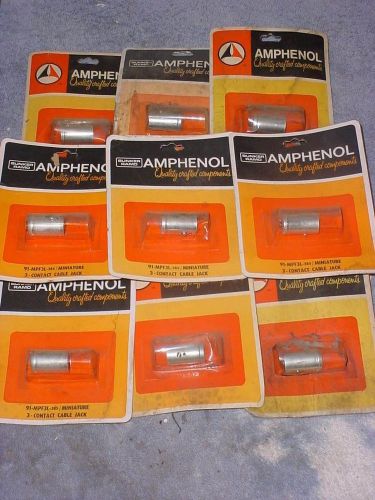 12 Amphenol 91-MPF3L-385/Miniature 3 Contact Cabel Jack