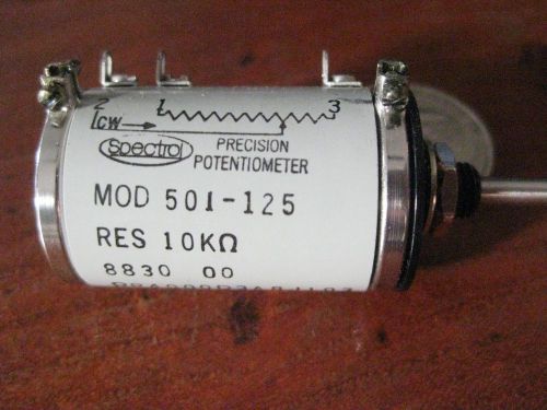 Spectrol Variable Resistor p/n 501-125 10k ohms htf precision potentiometer New