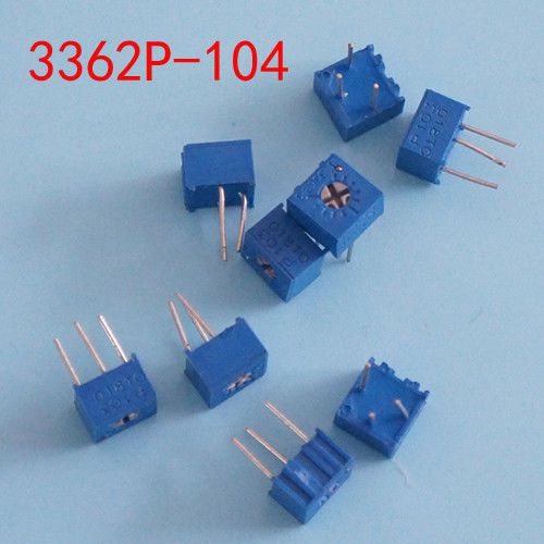 3362P-104 3362 P 100K ohm High Precision Variable Resistor Potentiometer  10Pcs