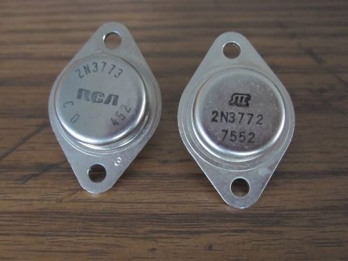 RCA Transistor 2N3773 &amp; 2N3772 - (Total of 2 transistors)