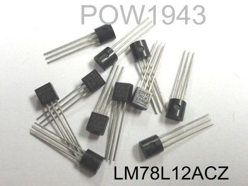 ( 10 pc. ) national lm78l12acz 12 volt 100ma regulator, to-92 for sale