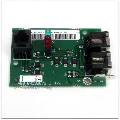 Abb acs800 interface board adpi-01 64532588 64532588d very good condition for sale