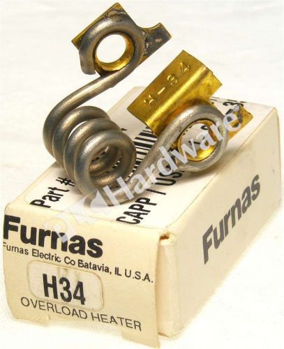 New furnas h34 thermal overload heater element 10.10-13.50a qty for sale