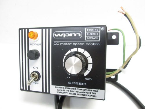 Bodine Electric Co. WPM-2109E1 DC Motor Control, 115VAC In, 0-130VDC Out, 2.0A