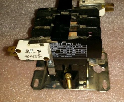 3ph 600v 25a Potter and Brumfield p25f42d22d1-24 relay contactor