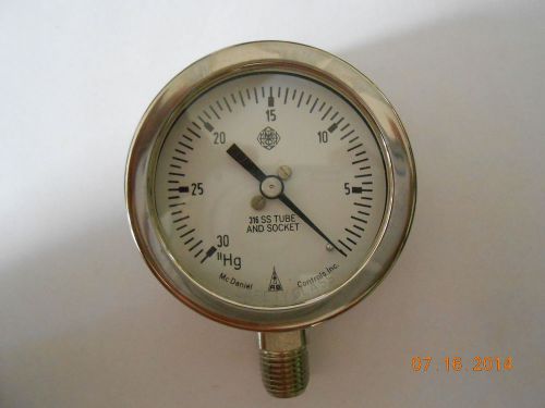 McDaniel Controls Inc Hg Gauge 316 SS Tube and socket