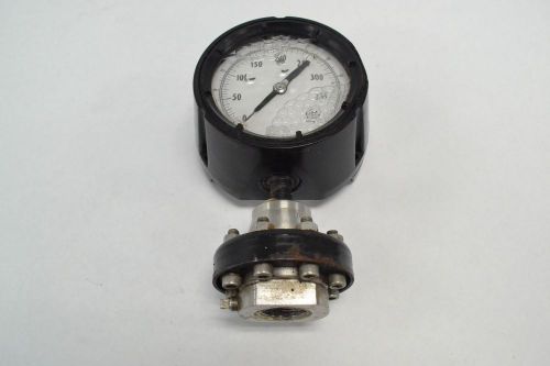 Ashcroft liquid filled pressure 0-55psi 4 in 1 in gauge with diaphragm  b258337 for sale