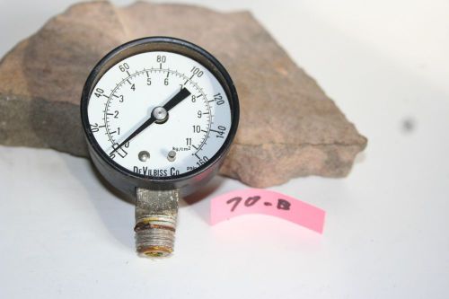 Pressure gauge~devilbiss co. 0-160 pounds / 0-11 kilograms ~ (lot 70-b) ~look for sale