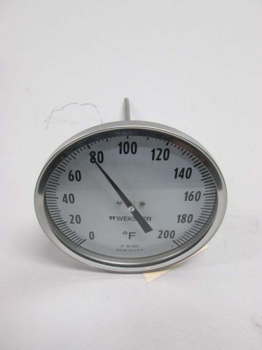 New weksler thermometer bi-metal 0-200f temperature gauge d404786 for sale