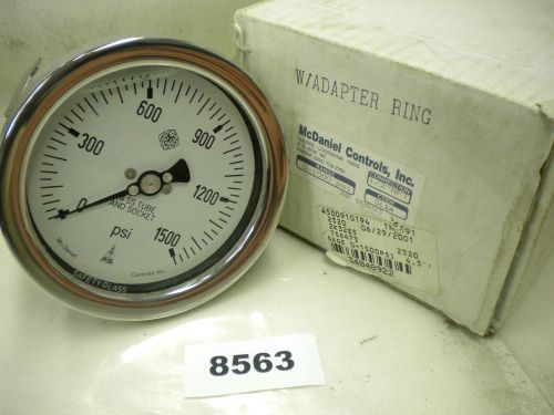 (8563) mcdaniel controls pressure gauge ab-00803 0-1500 psi 1/4&#034;npt for sale