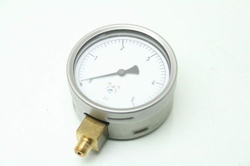 Noshok 3&#034; 0-5 psi stainless steel pressure gauge 1/4&#034; port for sale