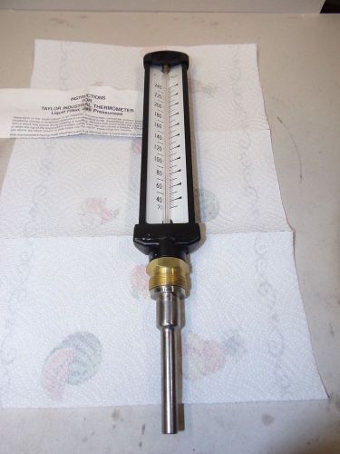 TAYLOR INDUSTRIAL THERMOMETER  LIQUID FILLED  GAS PRESSURIZED APPROX 15 3/4 LONG