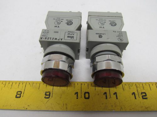Idec tw-t126 pilot device transformer with red light for sale