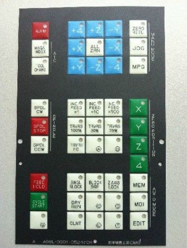 A98L-0001-0524#CH 5pcs/lot keypad Mask for FANUC CNC system repair DHL Freeship