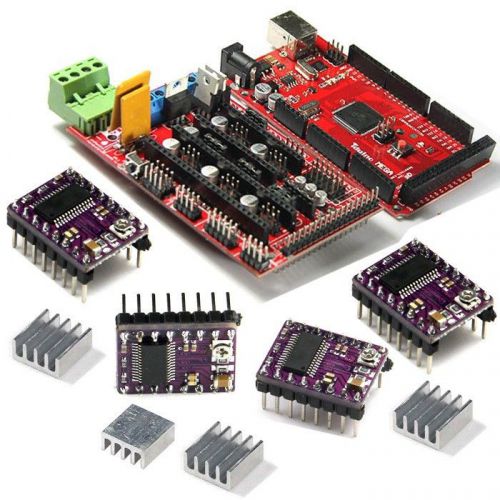 Heavy current driver 3d printer controller systems mega2560+ramps1.4+4pc drv8825 for sale