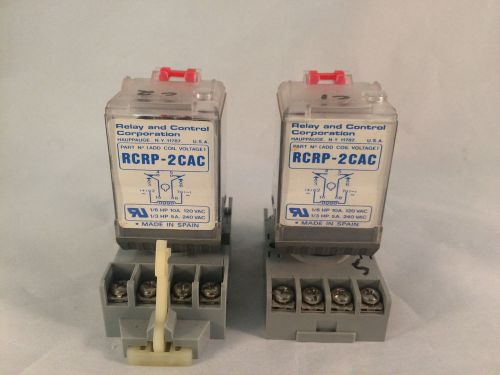 Lot of 2 Relay &amp; Control Corporation Relays RCRP-2CAC