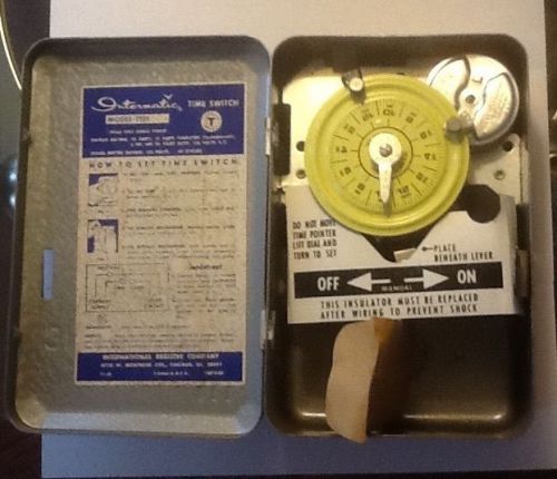 INTERMATIC 24HR SPST DIAL TIME SWITCH CAT# T101 40A 125V