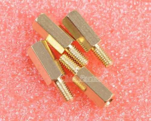 25pcs m3 male 6mm x m3 female 10mm brass standoff spacer m3 10+6 for sale