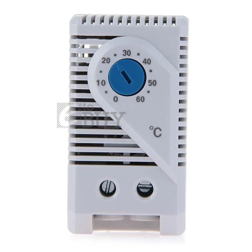 Normally Open Type Temperature Control Controller 0-60°C AC 250V Gray New