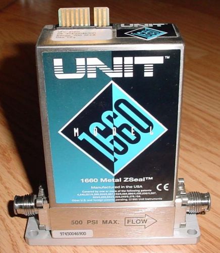 UNIT 1660 Mass Flow Controller, Range 200 SCCM, Gas CF