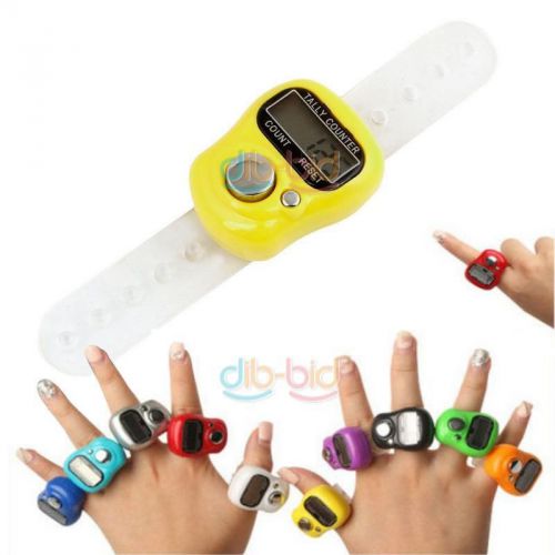 5 Digital LCD Electronic Golf Finger Hand Held Ring Tally Counter Effective