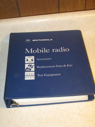 Motorola buyers source book moble parts accessories manual ro-1-198a 10/97 for sale