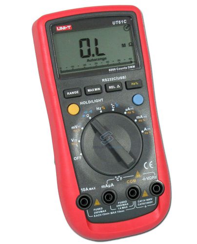 Uni-t ut61c modern digital multimeter ac dc lcd meter power measure tool detect for sale