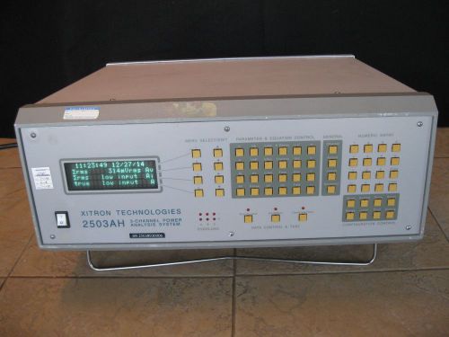 XITRON TECHNOLOGIES 2503AH  3 CHANNEL POWER ANALYSIS SYSTEM, Used, Warranty.