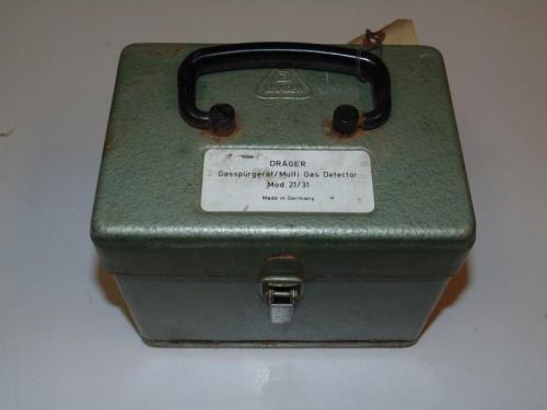 Drager multi gas detector 21/31 gasspurgerat made in germany (c2-4-13g) for sale