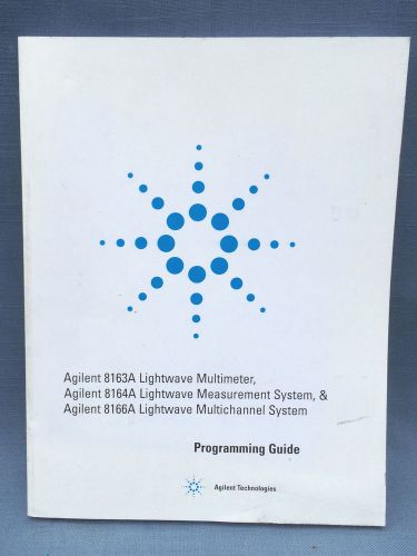Agilent 8163A 8164A 8166A Lightwave Multimeter Measurement Programming Guide