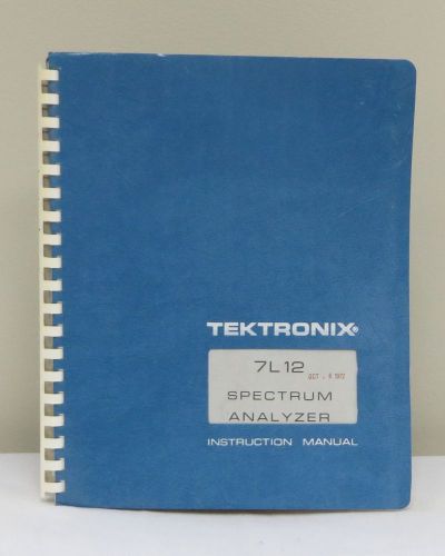 Tektronix 7L12 Spectrum Analyzer Instruction Manual
