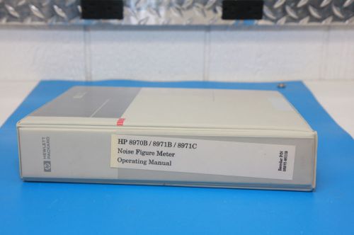 HP 8970B  8971B  8971C  Operating Manual in Print Original