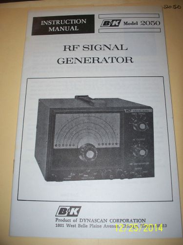 Manual b k precision 2050 rf signal generator instructions operations for sale