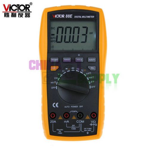 Capacitance resistance thermo ad dc volt amp ohm multimeter victor 88e meter for sale