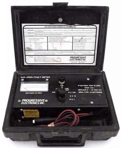 Progressive Electronics 230 Portable Open Fault Meter Cable Locator Unit