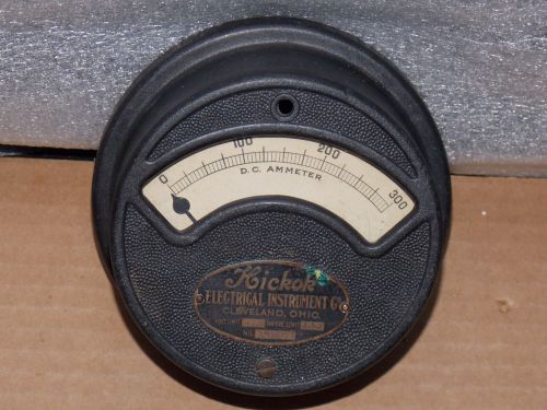 Vintage hickok d.c. ammeter 0-300 amp. #15297 wwii? nice shape for sale