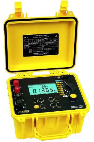 Aemc 6250 micro-ohmmeter (10a, 1 shot, continuous, multiple test, manual/atc) for sale