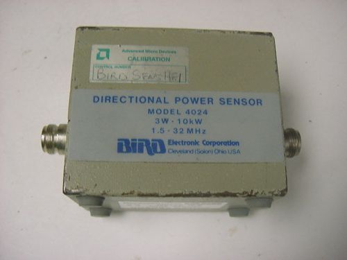 Bird electronics 4024 directional power sensor, 3 - 10,000 watts, 1.8 - 32 mhz for sale