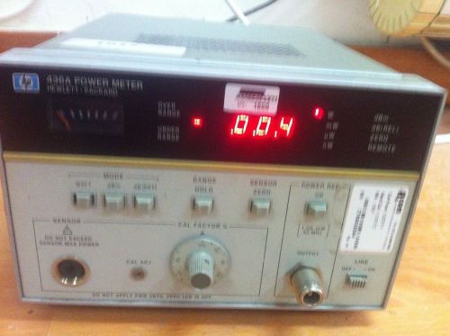 Hp ,agilent 436a digital rf/microwave power meter 10khz-26.5ghz w/opt-022 hpib for sale