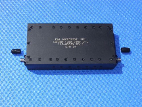 K&amp;l microwave filter l-band bandpass 950 to 1550 mhz 1250 mhz sma satellite if for sale