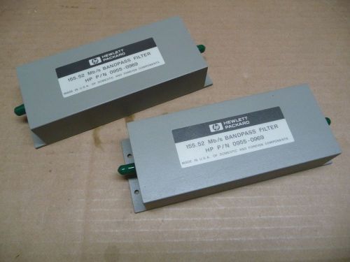 LOT OF 2 HP 155.52 Mb/S BANDPASS FILTER P/N 0955-0969